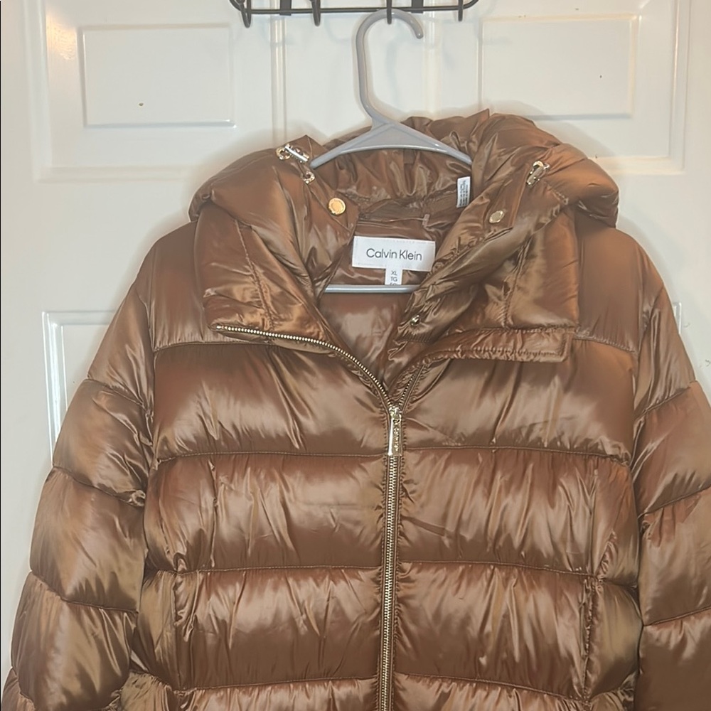 Calvin Klein Brown Puffer Jacket